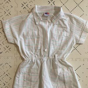 Striped vintage romper